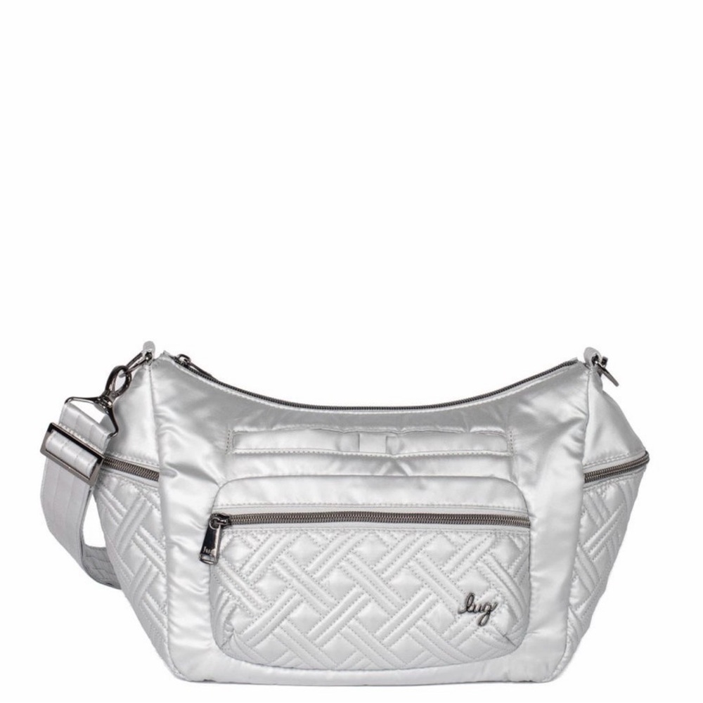 Lug Cha Cha Metallic Silver Crossbody Bag🩶